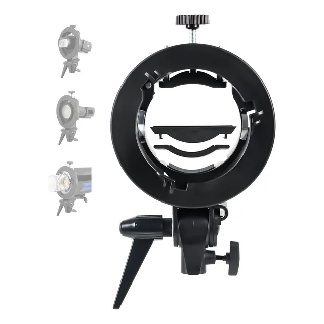 Suporte Adaptador Bowens Para Speedlight Cabeça Redonda