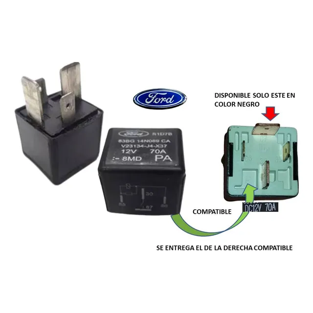 Rele Encendido Ford Fiesta Ecosport Focus Sierra 70amp