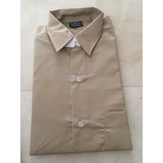 Camisas, Uniforme Color Blanco, Beige Y Azul Para Varon