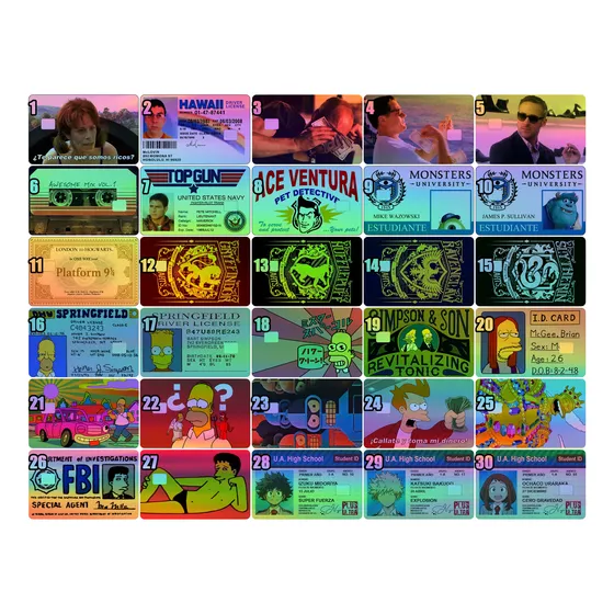 Set Stickers Holografico Adhesivo Bip Débito Cuenta Rut 