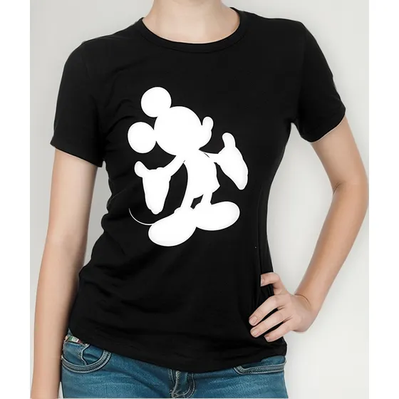 Linda Camiseta Mujer Mickey Mouse Minnie