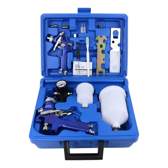 Set Pistola Pintura Gravedad 0,8 Mm, 125 Ml + 1,4 Mm, 600 Ml