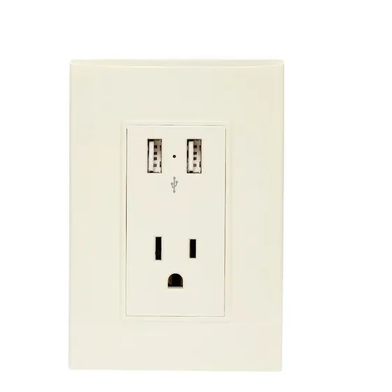 Placa Con Contacto Con Usb Doble 15a, Lugano Color Marfil