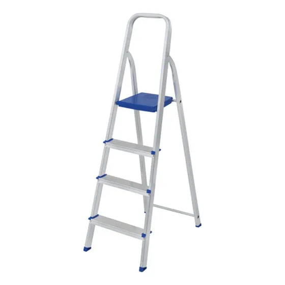 Escalera Aluminio 4 Escalones 120 Kg Btf Con Plataforma