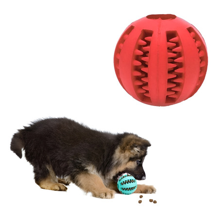 Juguete Perros Mordillo Pelota Dental Porta Alimento Med Juguete Perros Mordillo Pelota Dental Porta Alimento Med