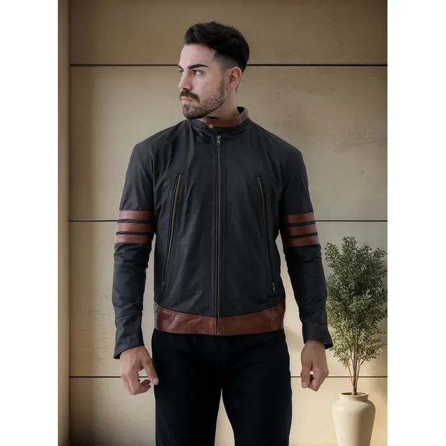 Campera De Cuero Hombre Wolverine