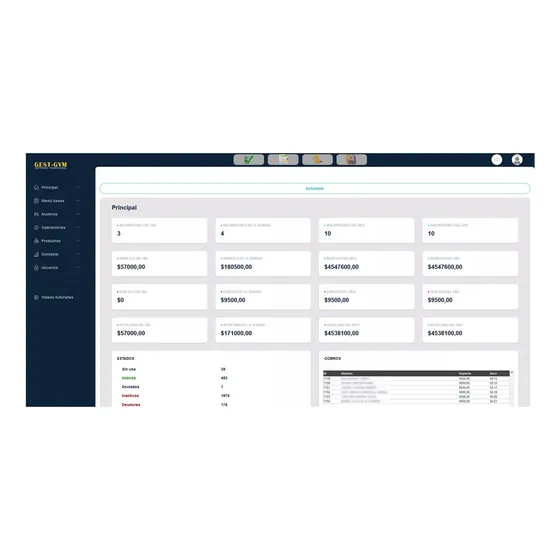 Sistema Software Gimnasio / Club Online