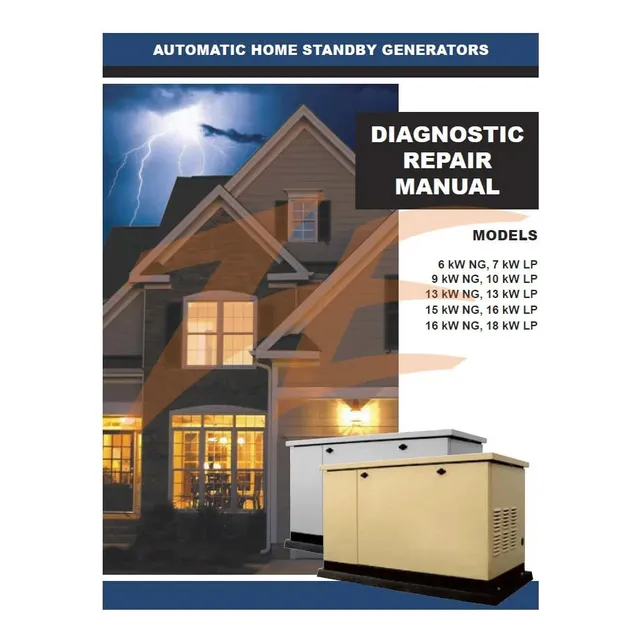 Generac 0g4338 Manual De Reparacion Y Diagnostico