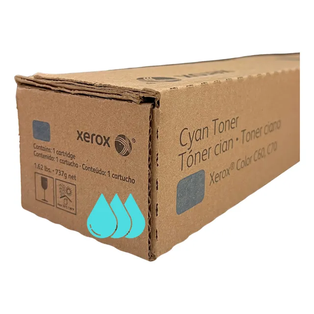 Toner Xerox C60 C70 Cyan 006r01660 Original