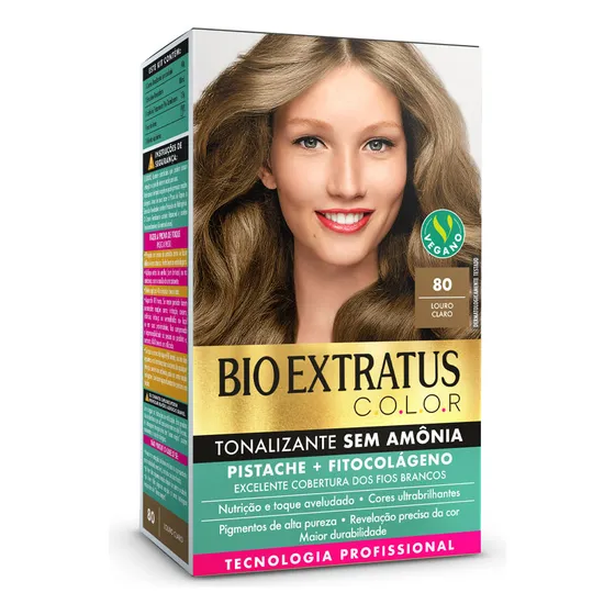 Tonalizante Bio Extratus 80 Louro Claro 135g Tom Naturais