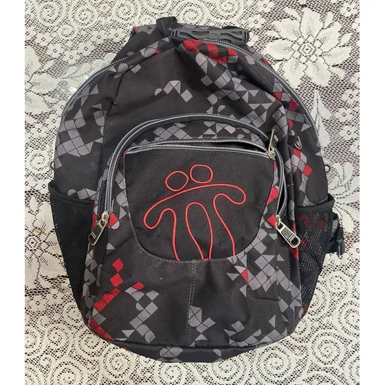 Morral Totto Estampado Negro Original