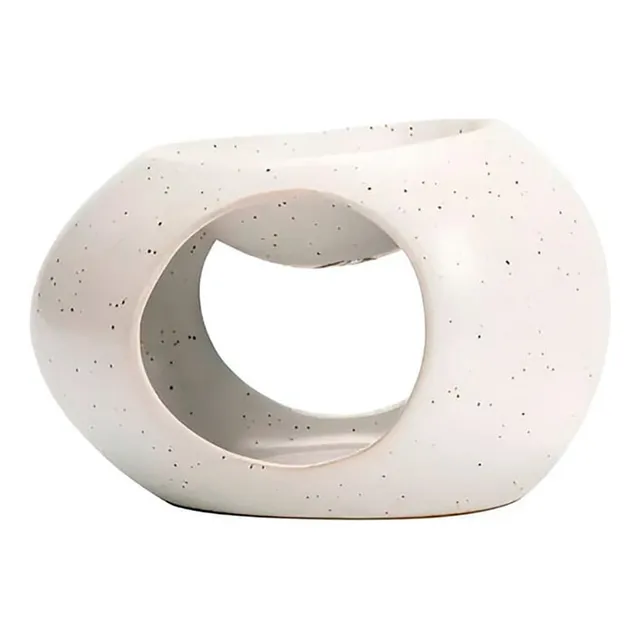 Difusor Aroma Pebetero Porcelana Para Aceite Wax Melt + Vela