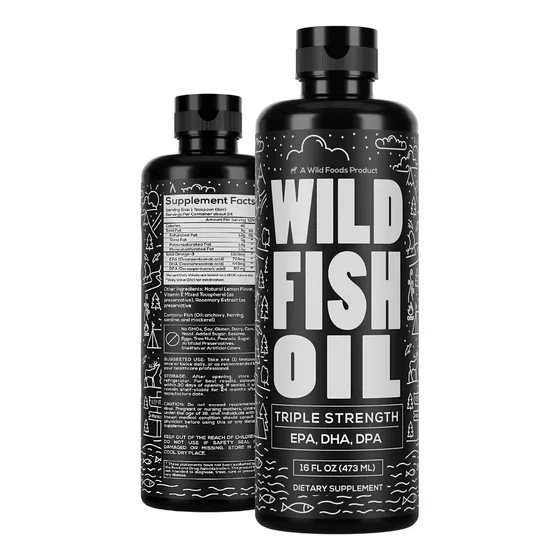 Suplemento De Aceite De Pescado Líquido Con Omega 3 De Wild