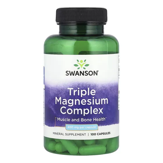 Triple Magnesio 400mg 100 Capsulas Swanson