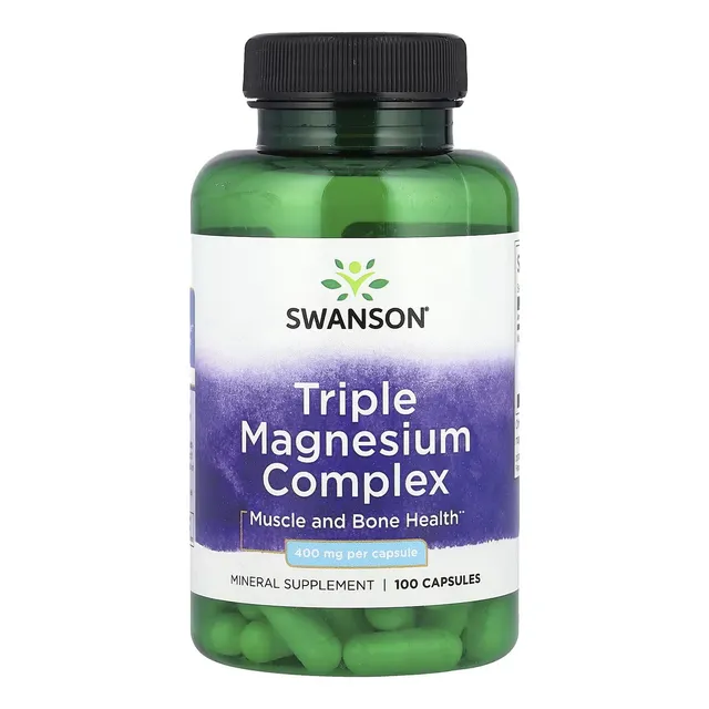 Triple Magnesio 400mg 100 Capsulas Swanson