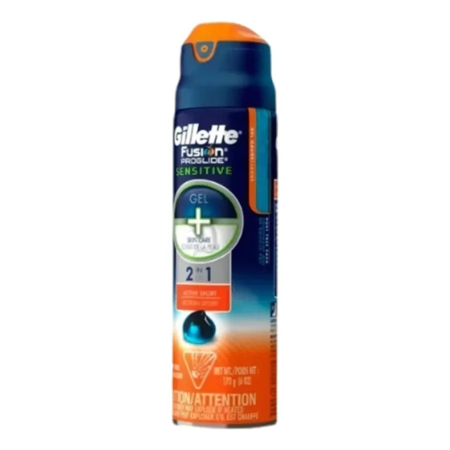 Gel De Afeitar Gillette Fusion Proglide Piel Sensible 170gr