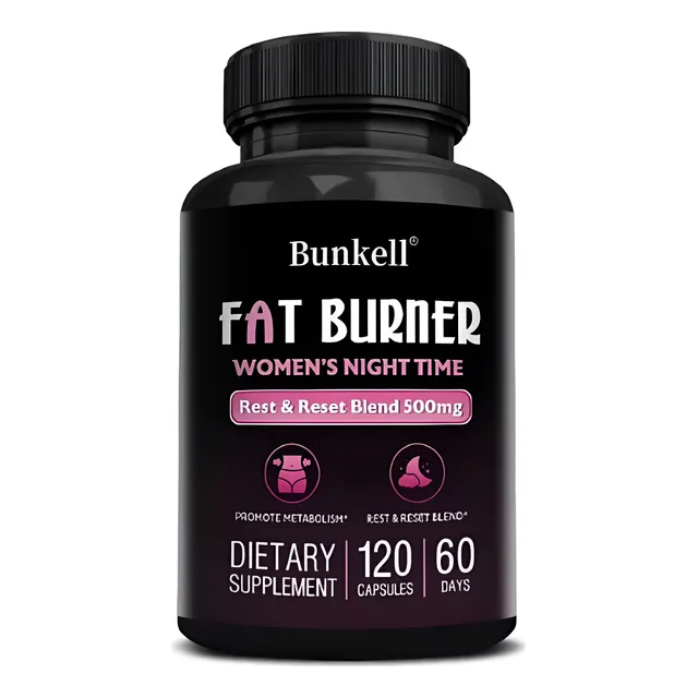 Bunkell Fat Burner Womens Night Time 120  Cápsulas