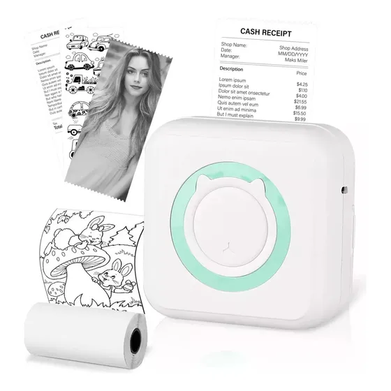 Mini Impresora Térmica Para Celular Con Aplicación Bluetooth
