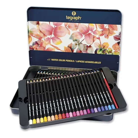 Lápiz Acuarelable Caja Metalica 48 Colores