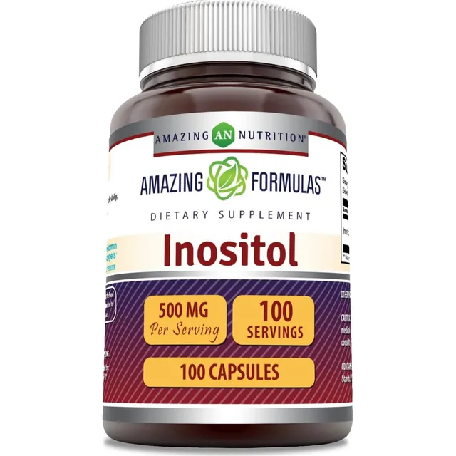 Inositol De 500mg Y 100 Tabletas De Eeuu Libre De Gluten