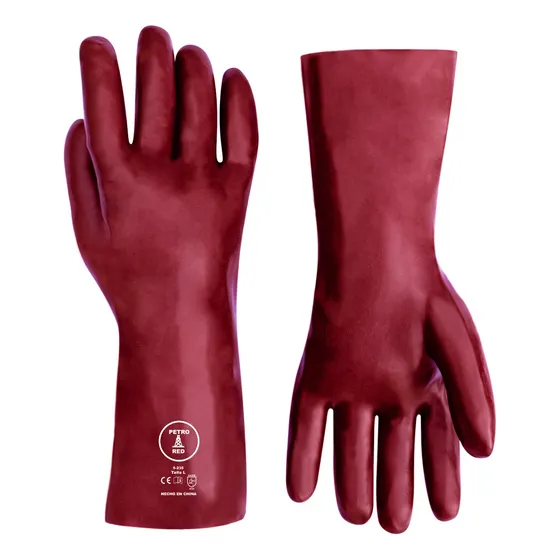Guante Pvc 18 Pulgadas Rojo