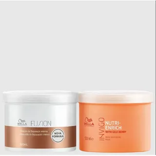 Kit Wella Professionals Fusion + Enrich Masks (2 Produtos)