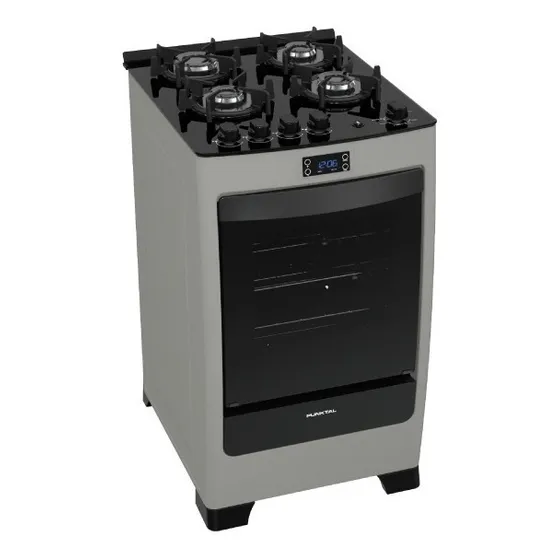 Cocina Punktal Encanto Glass Frente Acero Inoxidable Amv