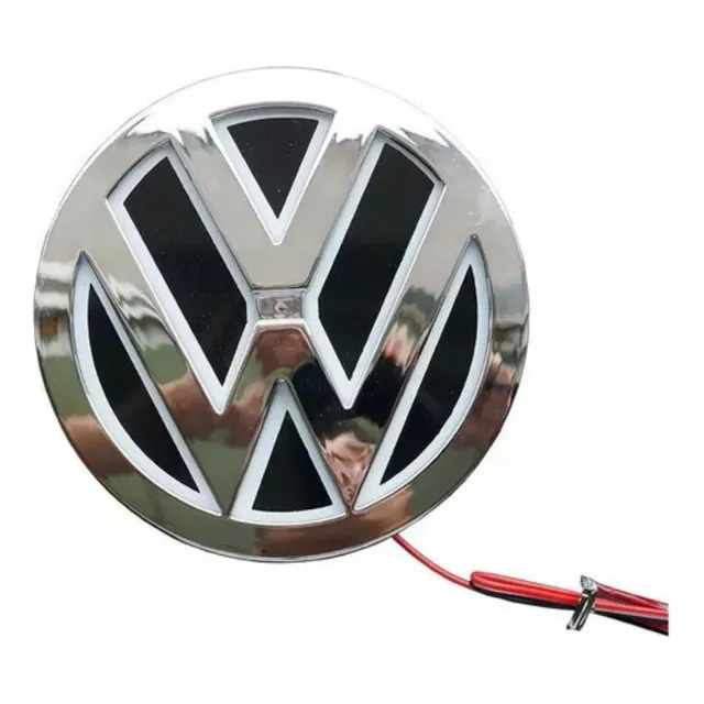 A Para Logo Led Volkswagen 3 D Color Blanco Vw 11cm