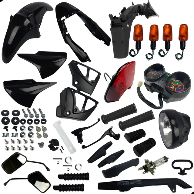 Carenagem Completa Cg 150 Titan 2004 A 2008 Preta Wester