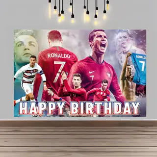 Telon Fondo Fiesta Cumpleaños 1.5x0.91m Cr7 Cristiano Ronald Telon Fondo Fiesta Cumpleaños 1.5x0.91m Cr7 Cristiano Ronald