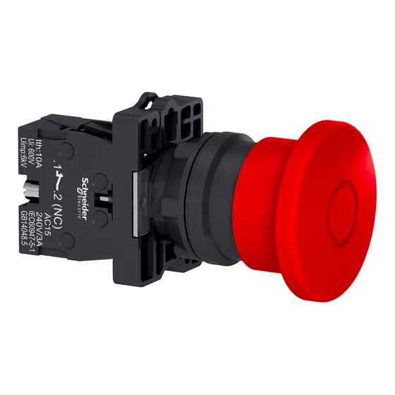 Botón perforador de emergencia de plástico D40 mm 1nf 22 mm Vm Schneider
