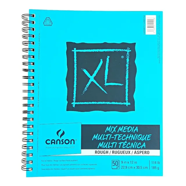 Block De Dibujo Canson Xl Mix Media Rough 22.9x30.5cm 185g