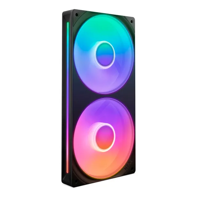 Placa 2 Ventiladores Nzxt F240 Rgb Core Negro