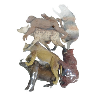 Animales Salvajes 6 Unidades Medianos Animales Salvajes 6 Unidades Medianos