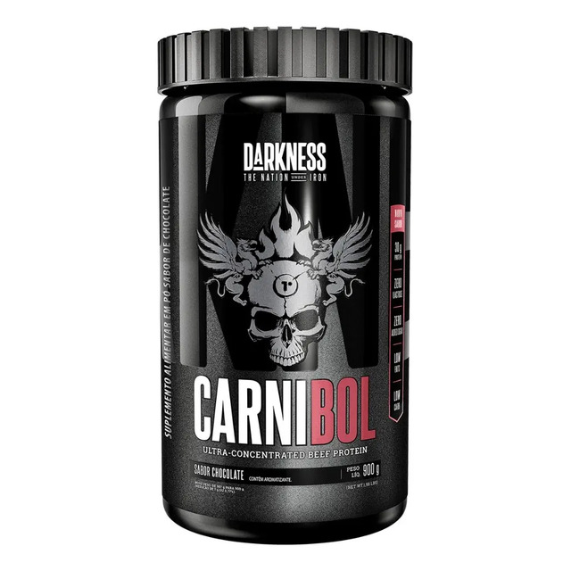 Suplemento Em Pó Carnibol Isolado Chocolate 900g - Darkness