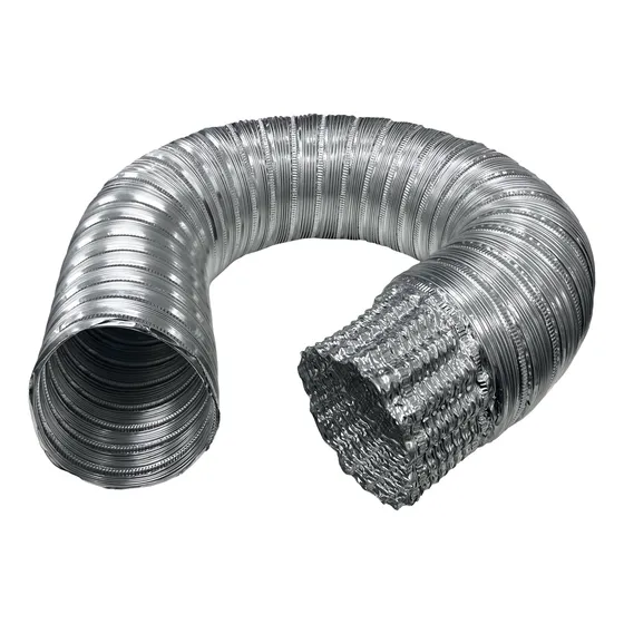 Conducto Corrugado 8/ 20cm Moleteado Aluminio 1m Euroflex