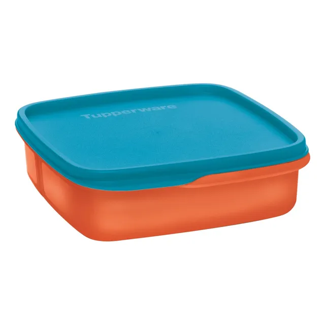 Contenedor Para Lunch C/ 3 Divisiones Tupperware 550ml Color Naranja