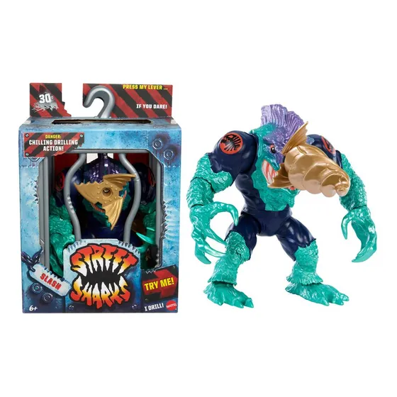 Street Sharks Slash 30 Aniversario Figura Mattel