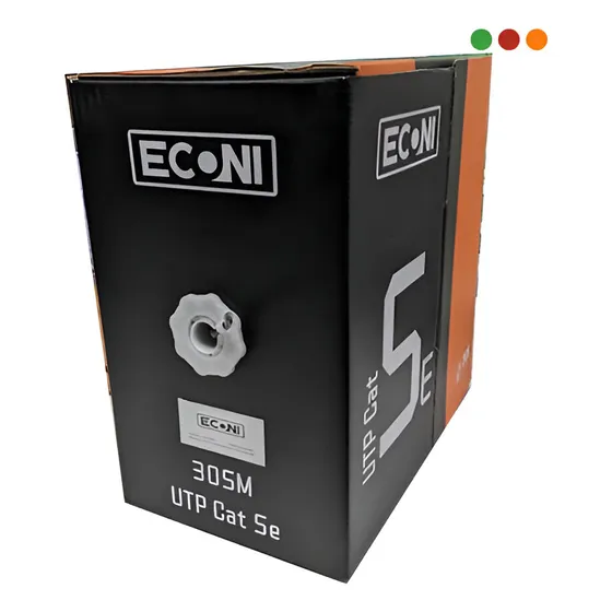 Cable Utp Cat 5e Exterior | Negro | Cca - 305 Mts | 1410/5e