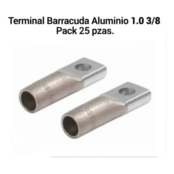 Conector Aluminio Barracuda 1.0 3/8 Pack 25 Pzas
