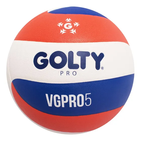 Balón Voleibol Golty Pro Vgpro5 No5 -blanco/rojo Color Blanco/Rojo