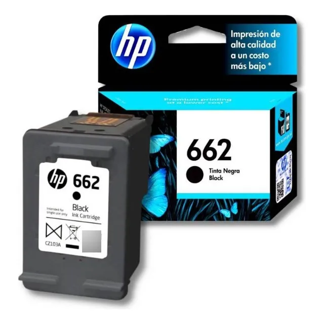 Cartucho Original Hp 662 Negro Nuevo