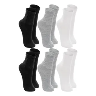 Kit Com 6 Pares Meias Lupo Kids Cano Médio Infantil Algodão Kit Com 6 Pares Meias Lupo Kids Cano Médio Infantil Algodão