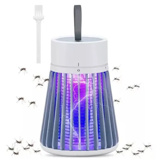 Lampara Matainsectos Uv Portatil Rumix B300 Color Blanco