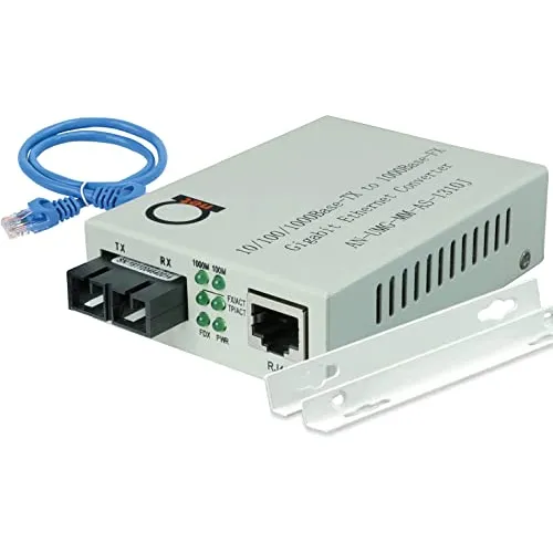 Convertidor De Medios De Fibra Gigabit Multimodo - Módulo