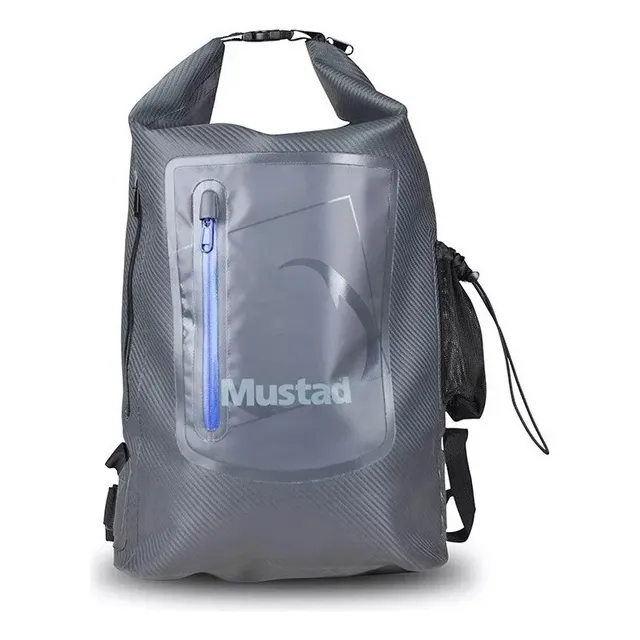Mochila Mustad Pvc Estanco 30lts Totalmente Impermeable 