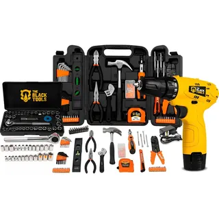 The Black Tools Kit Jogo Ferramentas 169 Peças Soquetes + Parafusdeir