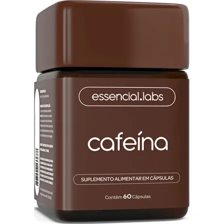 CAFEÍNA 100% PURA 200mg por Cápsula - 60 Cápsulas - Termogênico com Fórmula Concentrada para a Máxima Absorção