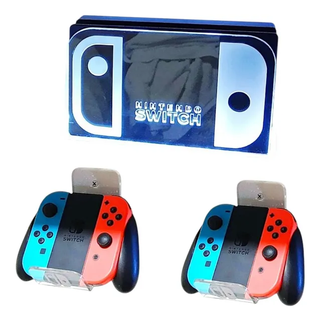 Soporte Base Premium + Luz Led Rgb Para Nintendo Switch