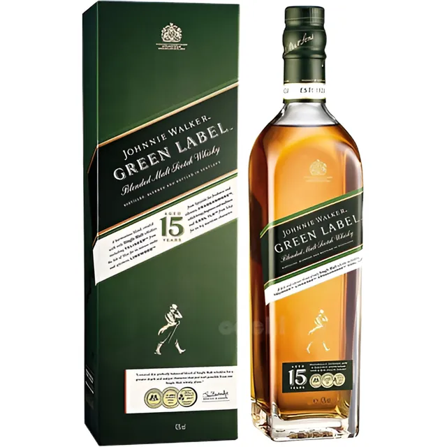 Whisky Johnnie Walker Green Label Blend 15 Años 750ml